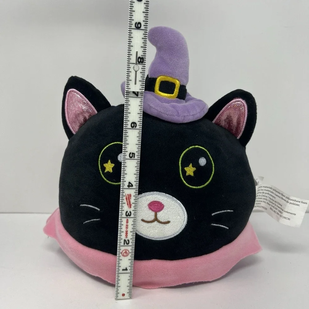 Witch Black‎ Cat Halloween Spooky Plush Squishy Stuffed Animal Toy Home Decor